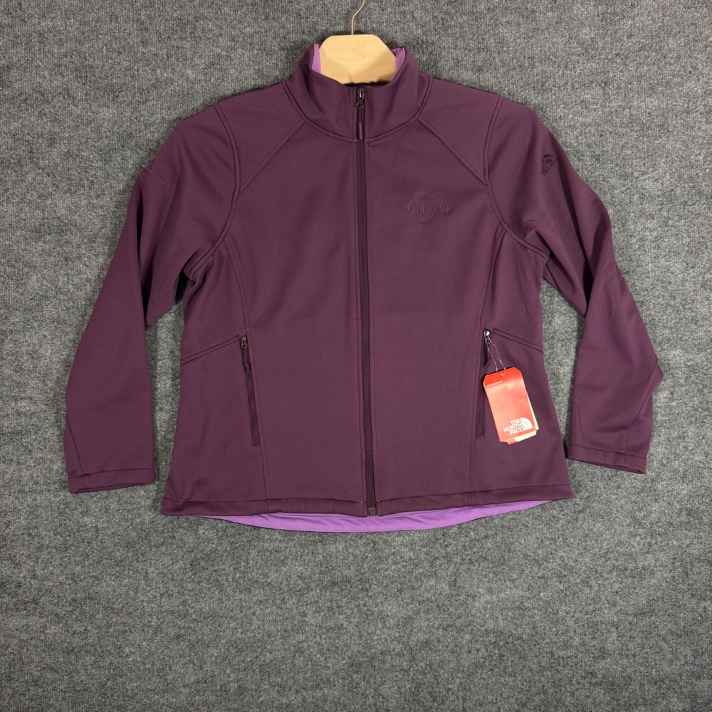 The North Face Ridgeline Softshell Jacket Women XXL Blackberry Wine Purple Logos